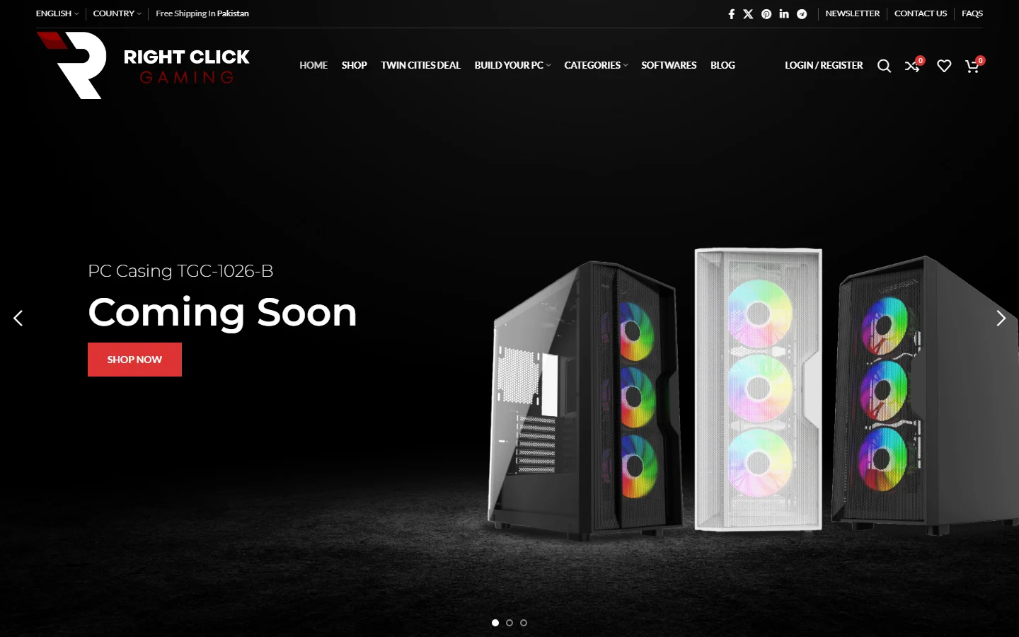 Right Click Pakistan website screenshot