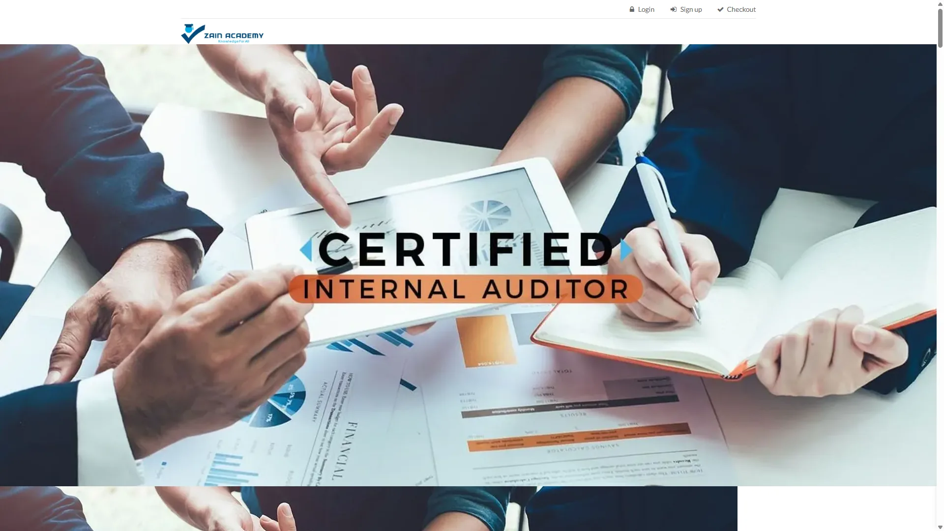Zain Academy website screenshot